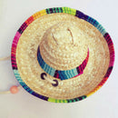 10Pcs Natural Straw Mexican Hat Mini Sombrero Baby Shower Birthday Party De