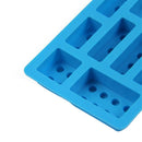 Silicone Rectangular Ice Lattice Mold Chocolate Cake Mold Baking Tools Tray