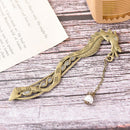Retro Glow In The Dark Leaf Feaher Book Mark With Dragon Luminous Bookmark LJ