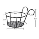 2Pieces Potted Flower Hangin Basket Heavy-duty Planter Braceket for Garden