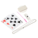 New Chain Thru Sword Card Magic Tricks Close up Stage Magic Props ToysJ Gw