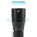 Waterproof LED Flashlight 6 Modes Type-C Rechargeable Telescopic Zoomable Torch