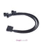 4pin IDE Molex to 3-Port 3Pin/4Pin Cooler Cooling Fan Splitter Power Cable