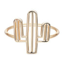 Women Fashion Cactus Shape Retro Finger Midi Knuckle Ring Forefinger Jewelry Hot