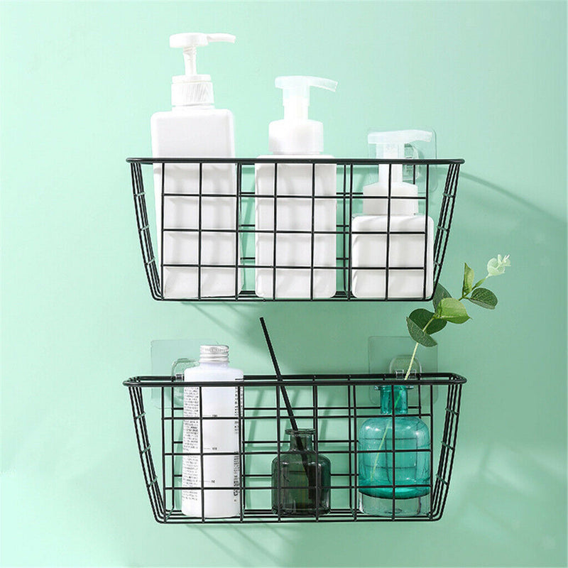 5x Wall Mounted Bathroom Soaps Basket Storage Basket Home Kitchen Bathroom