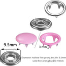 200Set Sewing Rompers Craft Buckle Snap Copper Solid Hollow Button 10 Colors
