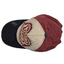 Plain Hip-Hop Re-entry Baseball Cap Boy Adjustable Hat, Wine Red + Navy Blu N2L7