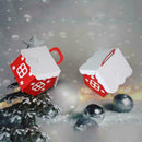10 x Box Xmas Packaging Bag House Shape Gift Bags Christmas DIY Box Candy X4B3