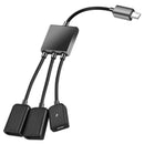 Dual mini USB Host OTG Hub Splitter Adapter Cable for Nexus S3 Galaxy Tab S