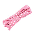 5PCS Kids Baby Girl Cotton Twisted Headband Turban Dot Knot Headwear