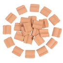25PCS Niniature S Red Roof Tile Turning Mould Scenario Sand Table Diy Mater Gw