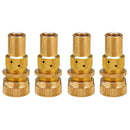 4pcs Universal Offroad Brass Tire Deflators Kit Automatic 6-30psi Tyre Defl