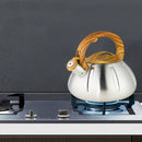 Whistling Tea Kettle,3L Home Stainless Steel Kettle, Brushed Stainless Stee