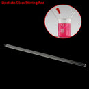 Lipsticks Glass Stiring Rod Round Head Transparent Glass Stirring Bar Solid OZ