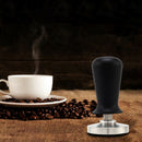 51mm Black Espresso Tamper with Stainless Steel Calibration Barista Flat CofC7J2
