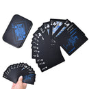 Metal Box Plastic Pvc Black Poker Waterproof Playing Cards Novelty-Collection JR
