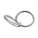 40x Stainless Steel Keyring Split Key Rings Hoop 20mm Double Loop Connectors