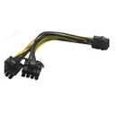 Module 6Pin to Dual PCI-E PCIe 8Pin + 8Pin (6+2Pin) Power Ribbon Cable Cord