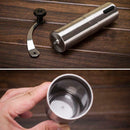 Stainless Steel Manual Coffee Grinder Beans Hand Burr Mill Grinding Tools A
