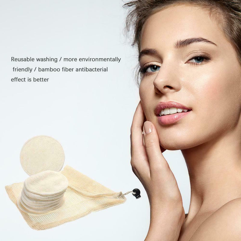 12pcs/set Bamboo Fiber Makeup Remover Tissues Reusable Women Cosmetic Wipes A
