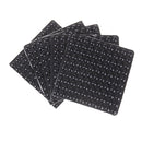 100Pcs Black Self Adhesive Rubber Feet Semicircle Bumpers Door Buffer Pad  Z
