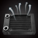 G1/4 80 8 Tubes Aluminum CPU Heat Sink Heat-Exchanger for Computer Chip
