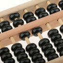 Portable 9 Column Wood Abacus Wooden Frame Japanese Student Calculator