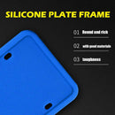 License Plate Frame Weather Rattle Thick Silicone Tag Holder for America Canada