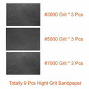 9 Pcs 3000 5000 7000 High Grit Wet And Dry Sandpaper Assortment Drywall San