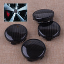 4Pcs 60mm 58mm Carbon Fiber Pattern Car SUV Wheel Center Hub Caps Decorate Cover