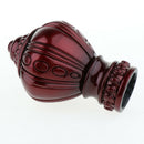 4Pcs Decorative Window Curtain Pole Rod End Cap Final Head 28mm Red