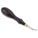 1.5mm Wooden Handle Edge Beveler Skiving Cutting Tool DIY Leather Craft Tool