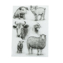 Animals Pig Cow Sheep Clear Stamps Scrapbooking Card Making Photo Album Decor BX