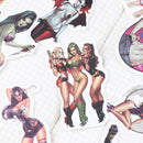 50Pcs/bag Pvc Waterproof Sexy beauty Girls Stickers For Skateboard Luggage De 3C