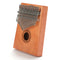 17-Key Thumb Finger Piano African Sanza Mbira Mahogany Wood Kalimba (Moire) A