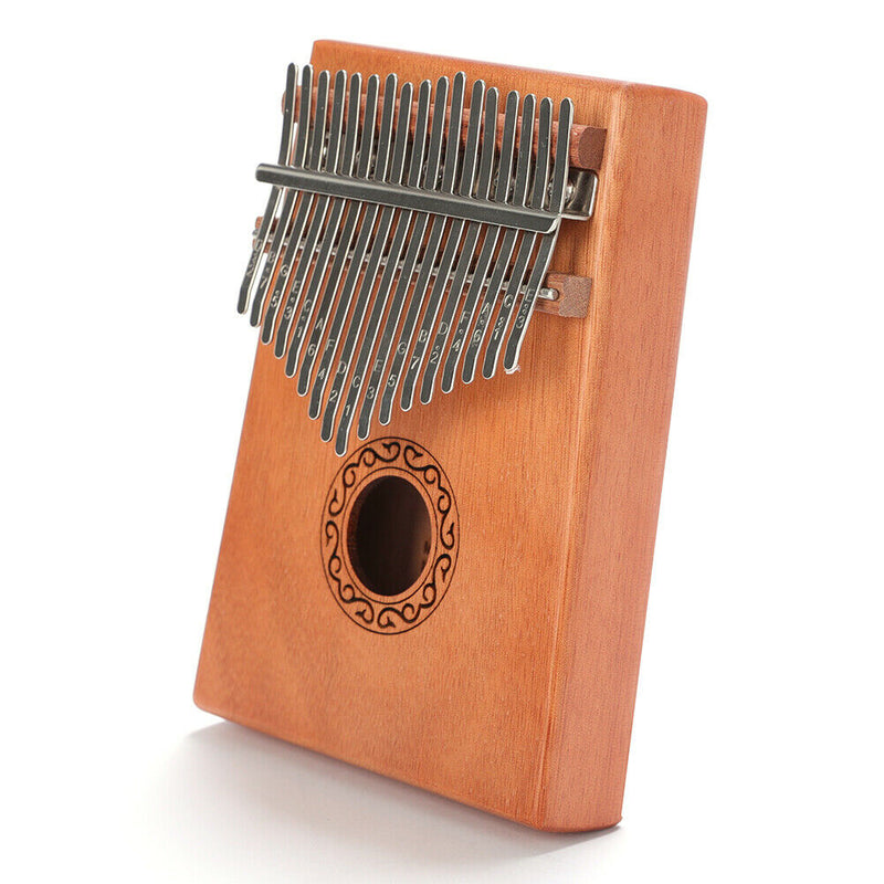 17-Key Thumb Finger Piano African Sanza Mbira Mahogany Wood Kalimba (Moire) A