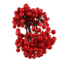 40-head Artificial Holly Berries Blueberry Wedding Xmas Flower Wreath Red 1