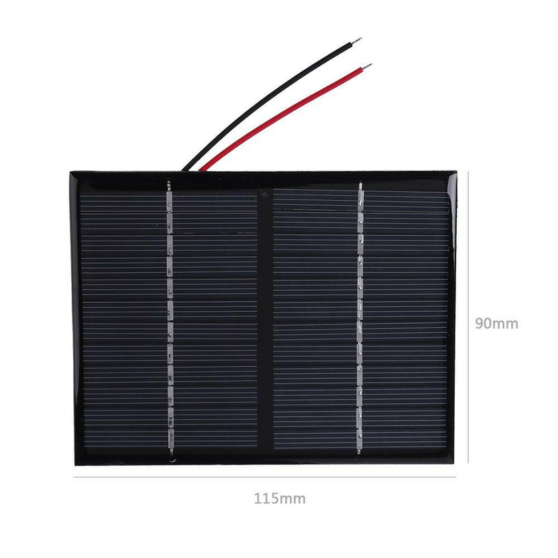12V 1.5W Solar Panel Epoxy Polycrystalline Silicon DIY Battery Power Charge