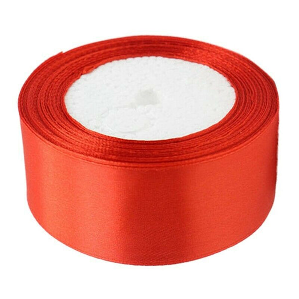 1 roll 40mm 22 Meters silk satin ribbon for wedding party(red) I8Q5