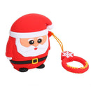 Santa Claus Soft Silicone Headset Dustproof Case Cover Storage Box for AirPods