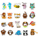 50pcs Cartoon Animal Waterproof Stickers Laptop Skateboard Refrigerator DSEAU