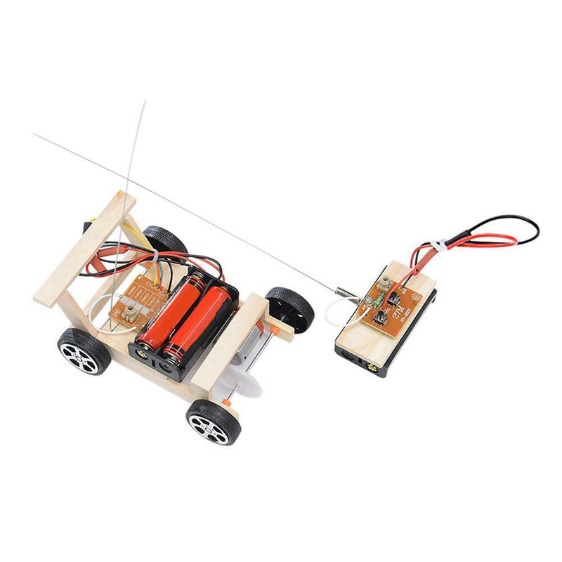 Wireless Remote Control Racing Car Assembled Puzzle Scientific Experiment