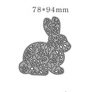 Easter Bunny Metal Cutting Dies Stencils DIY Scrapbooking Album Paper Card Craft