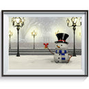 5D DIY Full Drill Diamond Painting Snowman Cross Stitch Mosaic Kits Decor