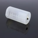 Small Size AA Battery to D Size Adapter Converter Holder Case White