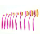 10Pcs Makeup Brushes Tool Powder Foundation Toothbrush Brush Purple