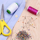 1000 Pieces Sewing Pins,1.5 Inch Multi-Color Glass Ball Head Pins,Straight  M6A7