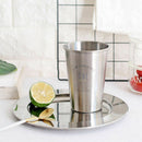 304 Stainless Steel Mugs Breakfast Milk Fruit Juice Tea Ice Beer Coffee Mug N5L7