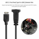 50Cm Usb 3.1 Front Panel Header Type-E To Usb-C Type C Female Connector Ext
