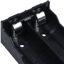 Plastic 2 x 3.7 V 18650 Battery Holder Case Black